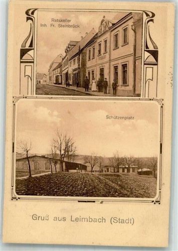 Leimbach 1916 Gasthaus Ratskeller Schützenplatz