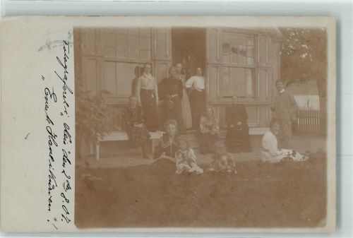 Broager Broacker 1907 Privatfoto AK Moelmark Ort handschriftlich