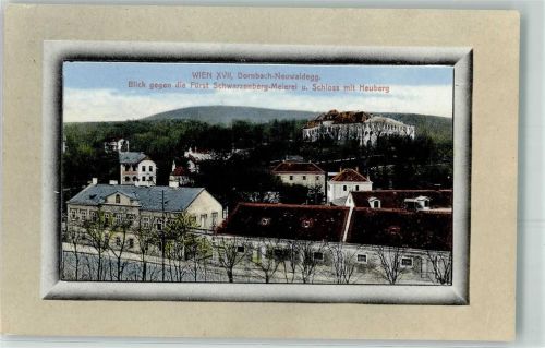 1170 Wien 17. Bezirk, Hernals - Dornbach Neuwaldegg Blick gegen die Fürst Schwarzenberg Meierei u. Schloss m. Heuberg