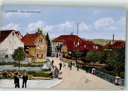 Kandern Neue Kanderbrücke Fahrrad Fabrik Mann