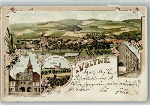 Volyne Remesl. Skola Malsicka Radnice Lithographie