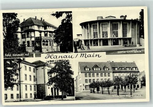 63450 W6450 Hanau - Hotel Hanauer Hof Gloria Lichtspiele Kino Amtsgericht