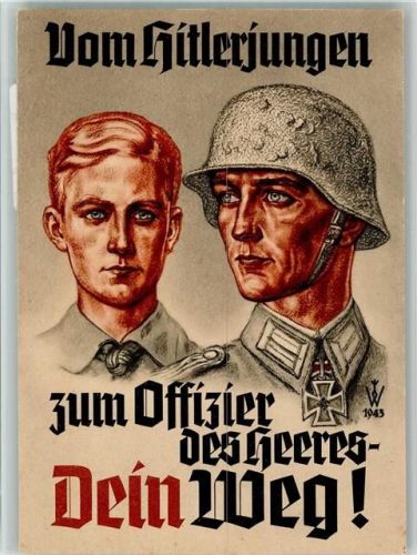 Vom Hitlerjungen zum Offizier dein Weg sign, Willrich 1943