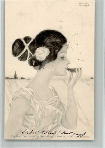 1900 Verlag Stroefer Serie 71 Nr. 9 F Greek Girls Jugendstil
