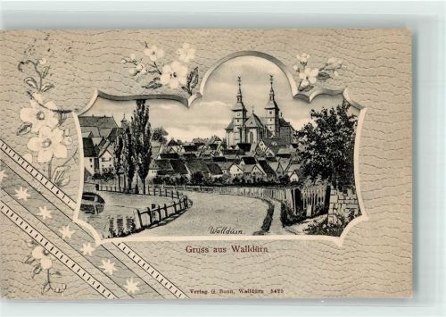 Walldürn 1907 mit Wallfahrtskirche St. Georg