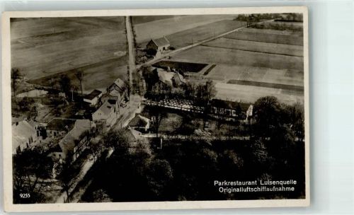 Paretz WK II Storchnest Restaurant Luisenquelle Zeppelinaufnahme