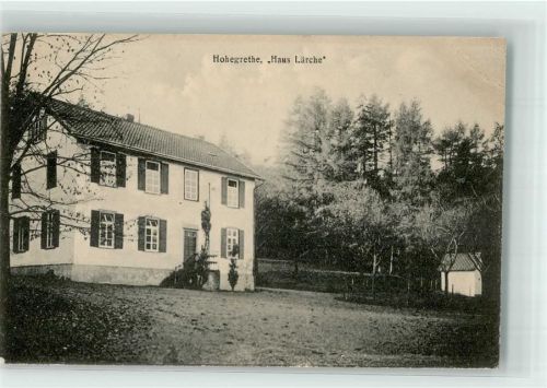 Au 1918 Christliches Erholungsheim Hohegrethe Haus Lärche