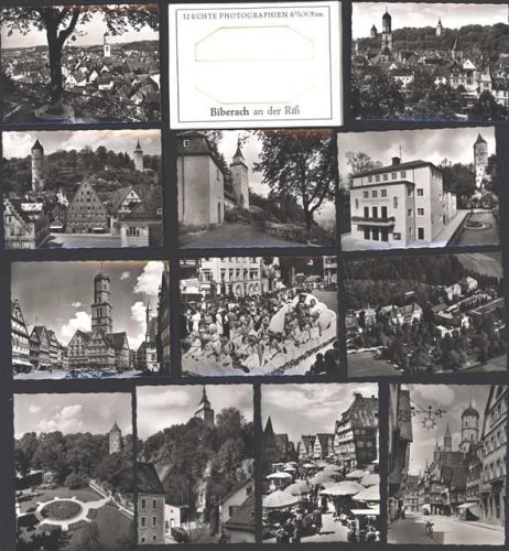 Biberach Kleinfotoserie mit 12 St im Originalumschlag