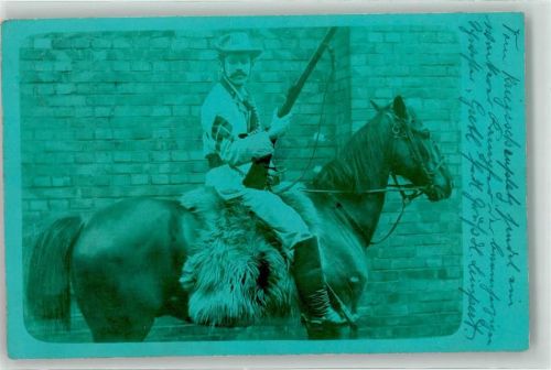 1900 Burenkrieger mit einem Gewehr auf dem Pferd