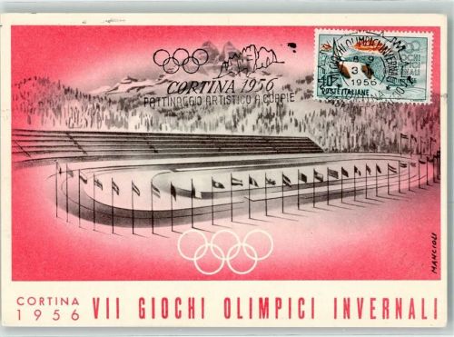 Cortina d'Ampezzo VII. Olympische Winterspiele 1956 Misurina Strecke