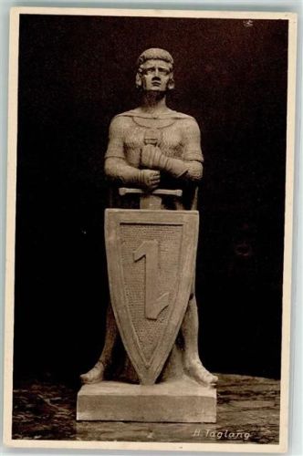 Mannheim 1915 Eiserner Roland Statue von Taglang