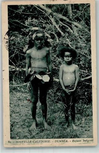 1940 Tracht Kinder Indigene Dumbea Nouméa Neukaledonien