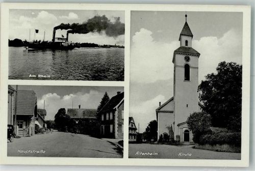 Altenheim Hauptstraße Kirche Raddampfer
