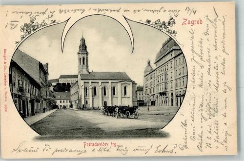 Zagreb 1904 Krankenhaus Preradovicev trg