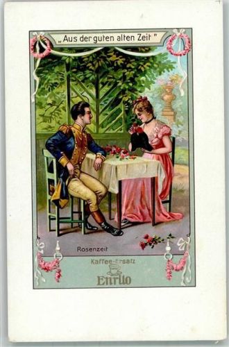 Enrilo Kaffee Ersatz Serie Aus der guten alten Zeit : Rosenzeit Poesie / Liebe