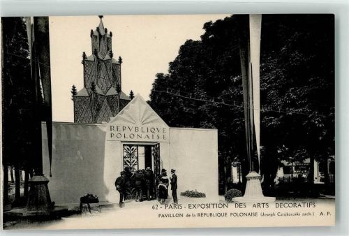 Paris Exposition des Arts Decratifs Pavillon de la Republique Polonaise