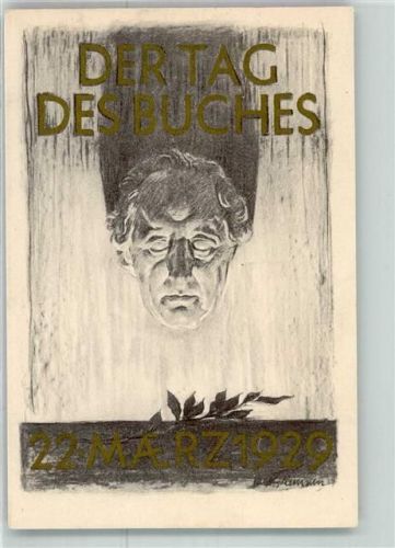 1929 Der Tag des Buches Buchhandel Buchdruck