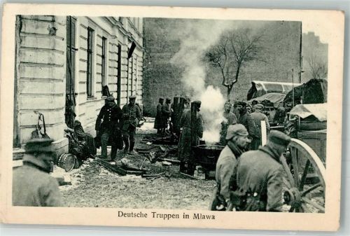 Mlawa 1915 Feldpost WK I 11.Bayer.Inf.Div. Winter Uniform