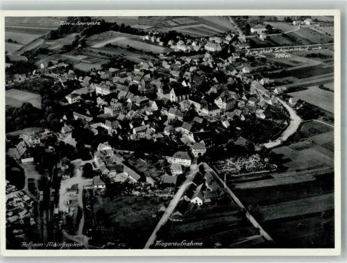 Hofheim Fliegeraufnahme Sportplatz