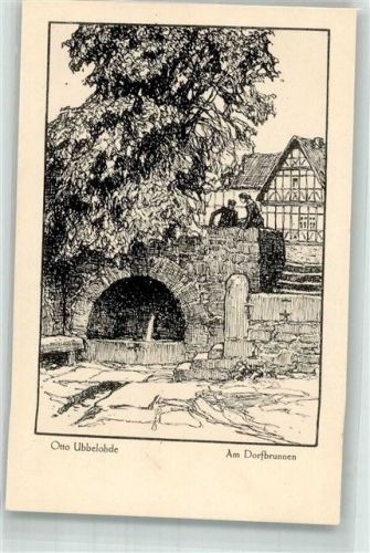 Am Dorfbrunnen Ubbelohde, O. Künstlerkarte