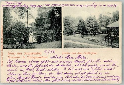 Sarreguemines 1903 Stadtpark