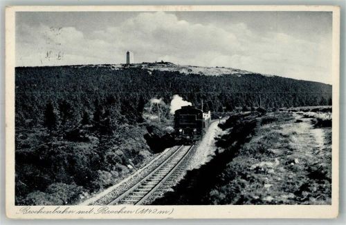 Brocken 1934 Brockenbahn mit Brocken