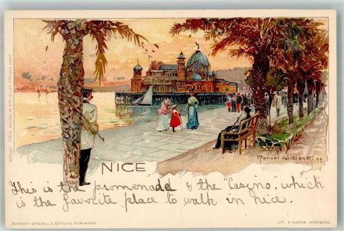 Nice Nizza Carte Postale Artistique de Velten No. 452 Wielandt, M. Künstlerkarte