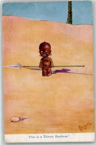 1918 This is a Thirsty Business Humor sign. Gilson