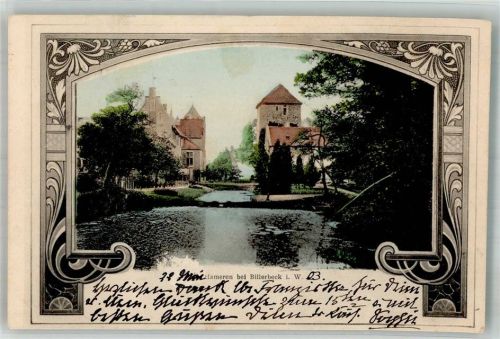Billerbeck 1903 Wasserburg Haus Hameren