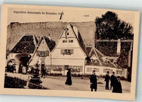 Brüssel Ausstellung 1910 Cafe