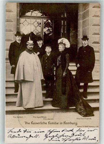Bad Homburg 1901 Kaiserfamilie mit 4 Söhnen