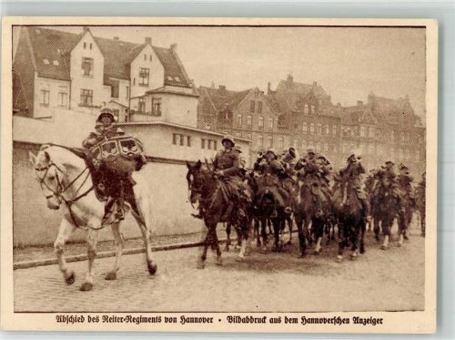 Hannover Ausmarsch eines Reiter-Regimentes aus dem Hannoverschen Anzeigers Viele Büge