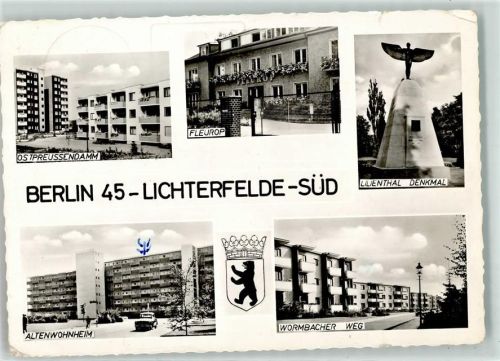 Lichterfelde Ostpreussendamm Fleurop Lilienthal Denkmal Altenwohnheim Wormbacher Weg Lichterfelde Süd Wappen