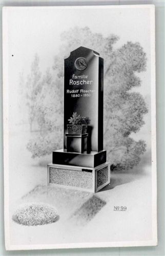Nr. 99 Grabmal Familie Roscher gest. 1930