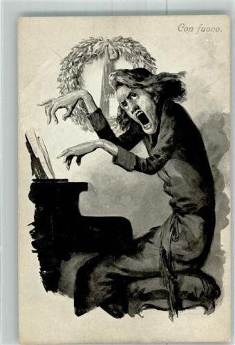 T.S.N. Serie 1154 Klavier Con fuoco Humor