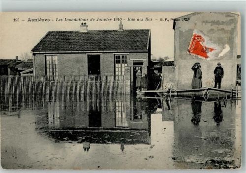 Asnieres 1910 Hochwasser