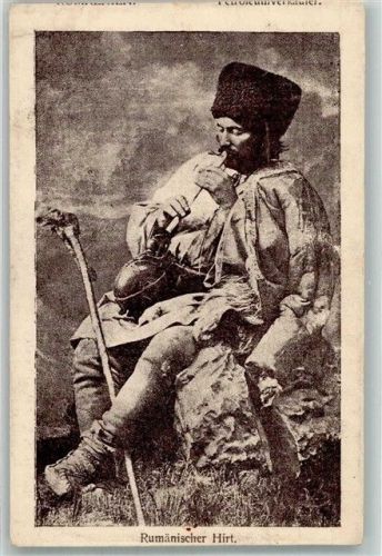1917 Tracht Rumänischer Hirte Zensurstempel Feldpost WK I