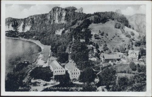 1930/40 Rathen, Elbsandsteingebirge.,Kaufhaus Renner AKU1