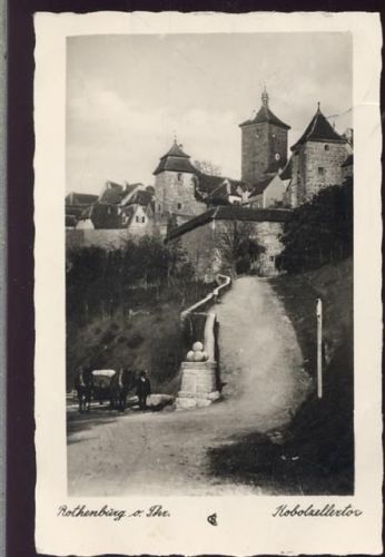 1936 Rothenburg o. Thr., Kobolzellertor,Ernst Geißendörfer AKU1