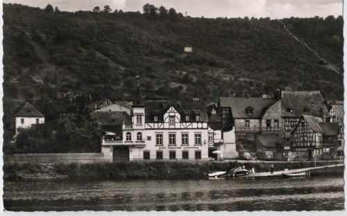 1962 Lay a.d. Mosel, Hotel und Weinhaus -Löwenburg-, gezackter Rand,F. Gutmann