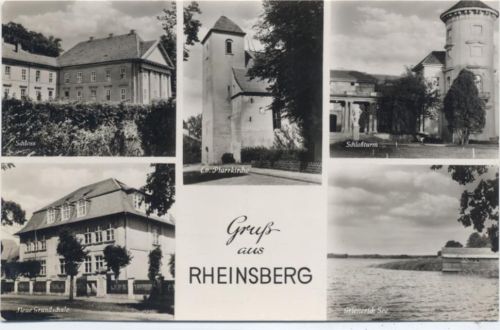 1958 Gruß aus Rheinsberg, Schloß,H. Sander K.G. AKU1