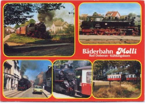 1995 Bad Doberan, Eisenbahn, Bäderbahn Molli,Radke