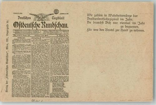 Wien Deutsches Tagblatt Ostdeutsche Rundschau