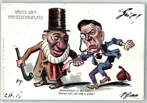1900 Humor Chamberlain in der Falle Transvaalkarte II Nr.8