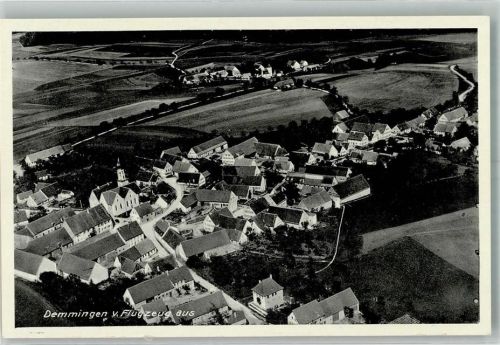 Demmingen Fliegeraufnahme Freigeg. R.L.M.