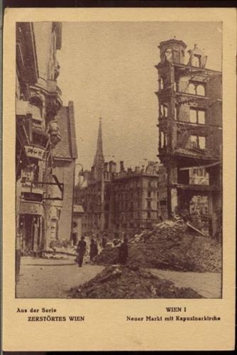 um 1947 Wien zerstört, Neuer Markt,Liliput-Verlag