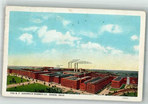 Akron 1930 Gebrauchsspuren Fabrik the B.F. Goodrich Rubber Co
