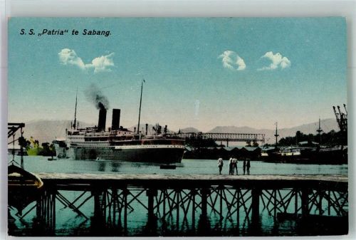 Sabang Foto AK S.S. Patria Hafen