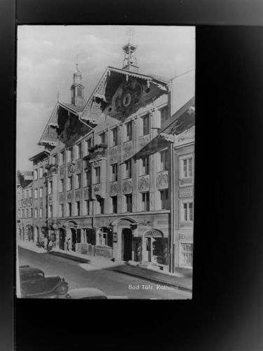 83646 W8170 Bad Tölz GLASNEGATIV Rathaus