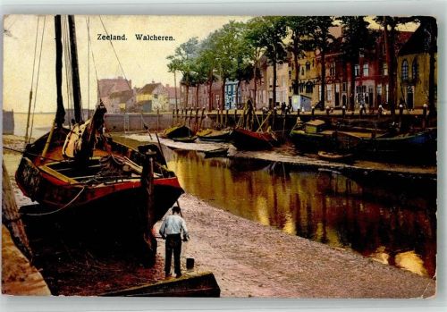 Walcheren Hafen Kanal Zeeland Feldpost WK I